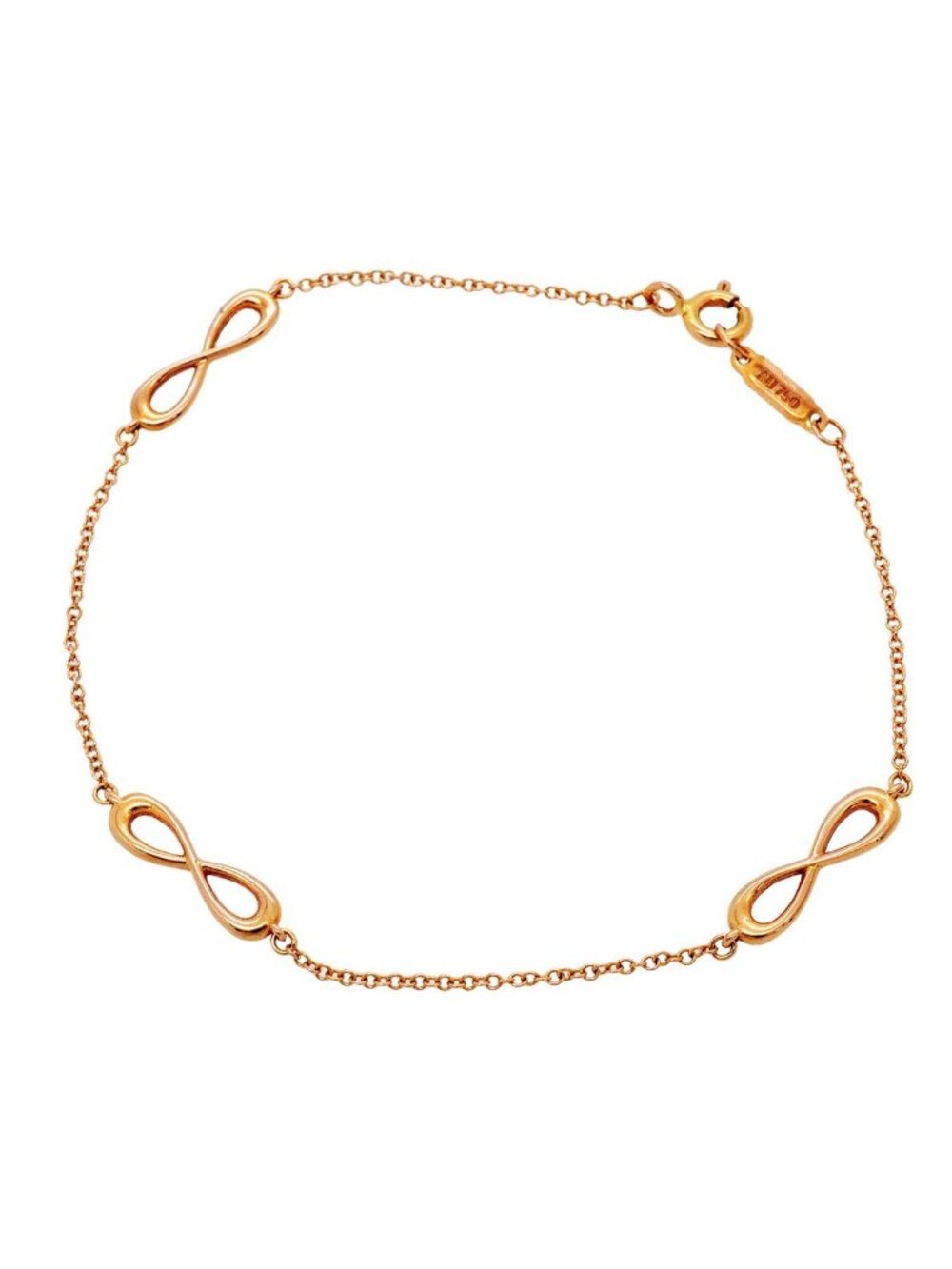 Tiffany & Co Bracelet Infinity Dress 18k Pink Gold